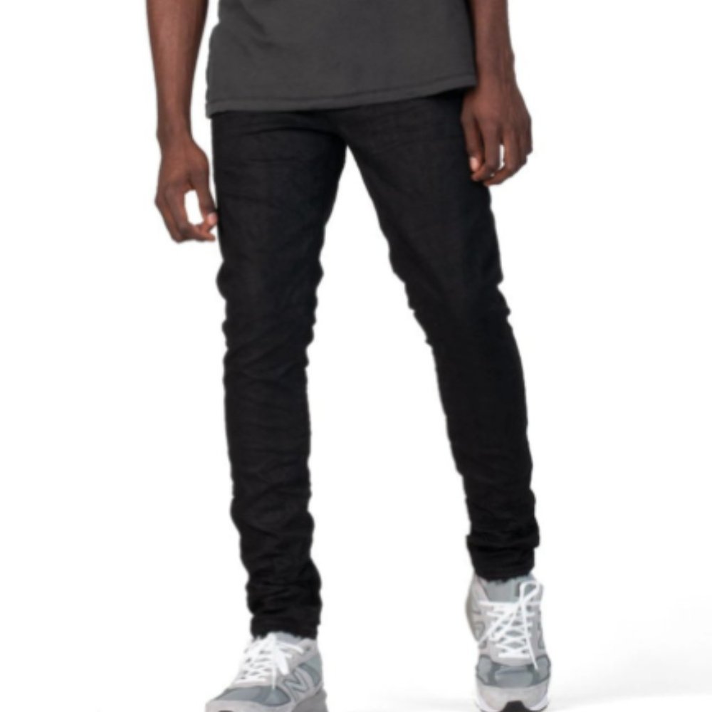 Purple Brand P001 Low‎ Rise Skinny Jean  Black NWT